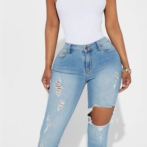 Glistening Jeans - Medium Wash